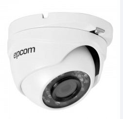 CAMARA EPCOM DOMO 720P 2.8MM 20 IR IP66 DC 12V METALICA BLANCA