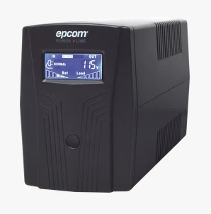 UPS Epcom 850VA/510W / Entrada y Salida 120 VCA. Pantalla LCD.